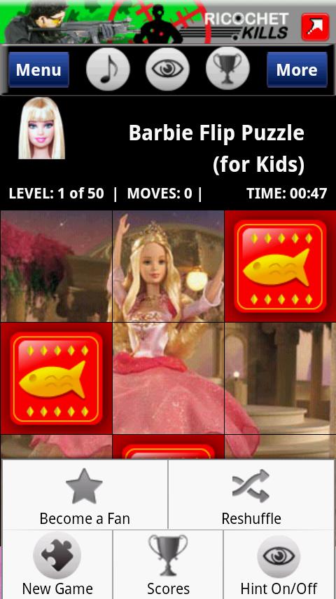 BarbiFlip Puzzle Android Brain & Puzzle
