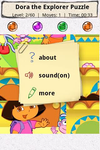 Hi Puz! – Dora the Explorer Android Brain & Puzzle