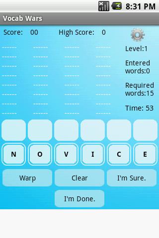 Vocab Wars Android Brain & Puzzle