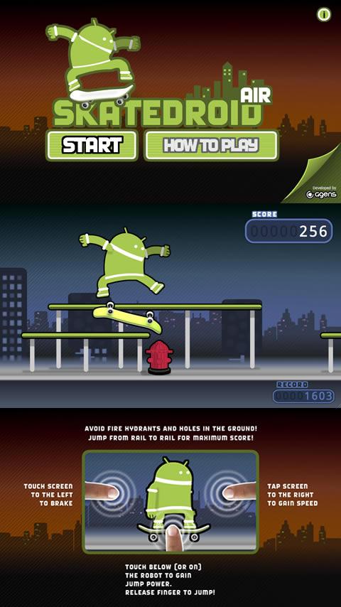 Skatedroid AIR Android Arcade & Action