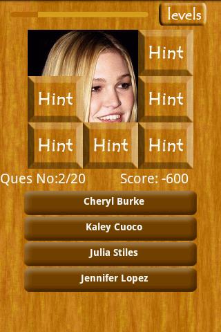 Actress Picture Trivia Android Brain & Puzzle