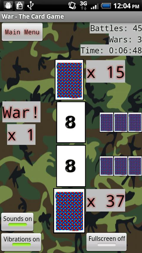 War – The Card Game Android Cards & Casino