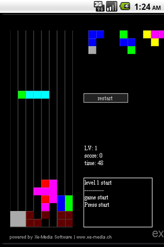 Tetris Cascade Android Brain & Puzzle