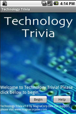 Technology Trivia Android Arcade & Action