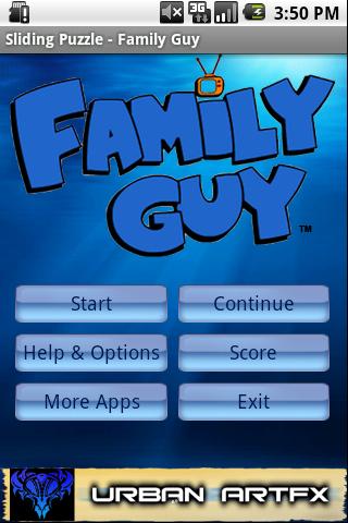 Family Guy  Slide Puzzle