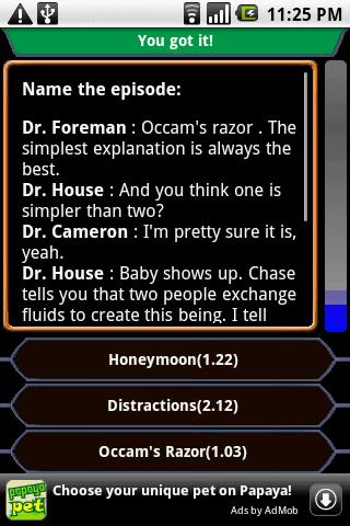 House – QuoteTrivia Android Brain & Puzzle