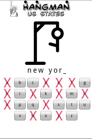 Hangman US State