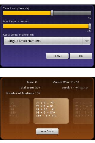 CountDown Calculation Lite Android Brain & Puzzle