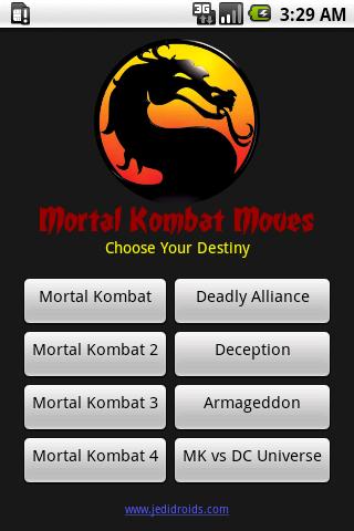 Mortal Kombat Moves Android Arcade & Action