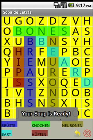 Sopa de Letras Android Brain & Puzzle