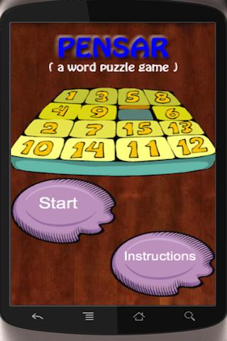 Pensar word puzzle game Android Brain & Puzzle