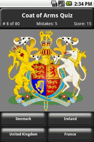 Coat of Arms Quiz Android Brain & Puzzle