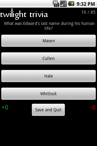 Twilight Saga Trivia Full