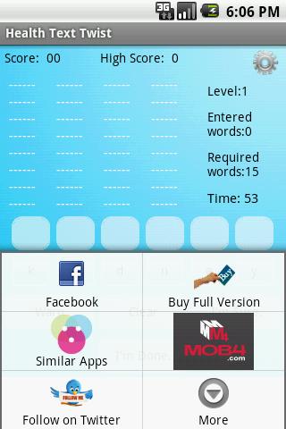 Health Text Twist Android Brain & Puzzle