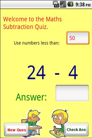 Maths – Subtraction Quiz Android Brain & Puzzle