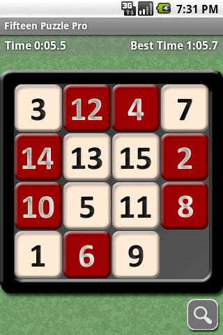 Fifteen Puzzle Pro Android Brain & Puzzle