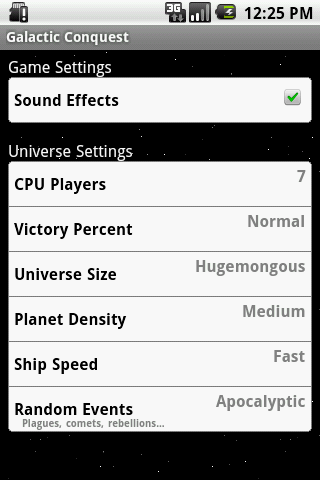 Galactic Conquest Android Brain & Puzzle