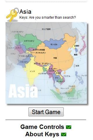 Capitals of Asia (Keys) Android Brain & Puzzle