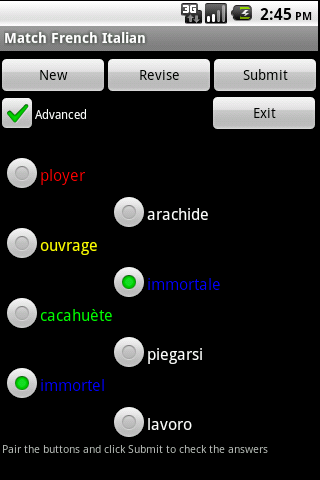 Match French Italian Android Brain & Puzzle