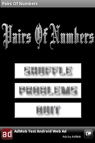 Pairs Of Numbers Android Brain & Puzzle