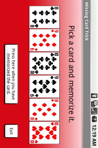 Missing Card Trick Android Brain & Puzzle