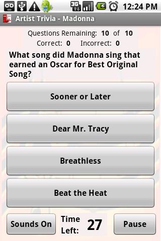 Music Trivia: Madonna Android Brain & Puzzle