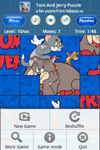 Tom and Jerry Puzzle Android Brain & Puzzle