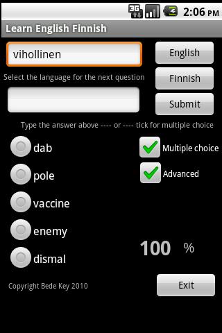 Learn English Finnish Android Brain & Puzzle