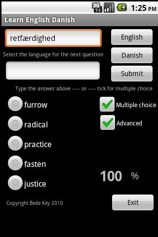Learn English Danish Android Brain & Puzzle