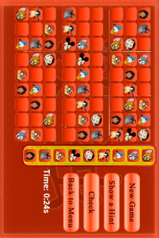 Cartoons Sudoku Android Brain & Puzzle