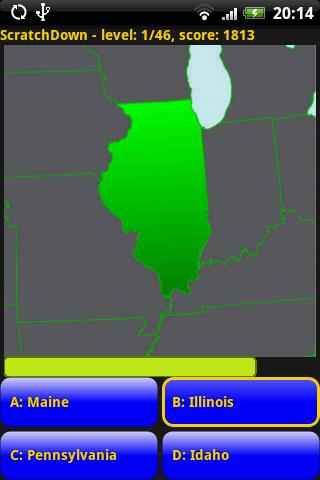 ScratchDown: Geography Android Brain & Puzzle