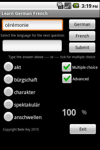 Learn German French Android Brain & Puzzle