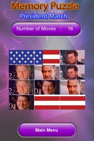 US Presidents Puzzle Android Brain & Puzzle