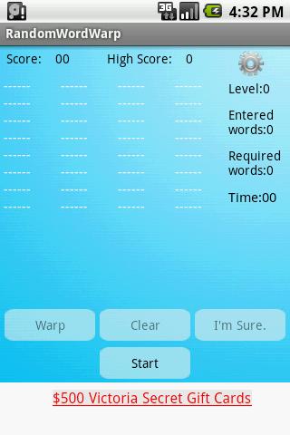 Random Word Warp Android Brain & Puzzle
