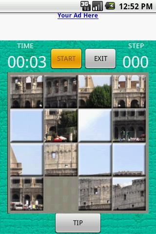 15 Square puzzle:ROME Android Brain & Puzzle