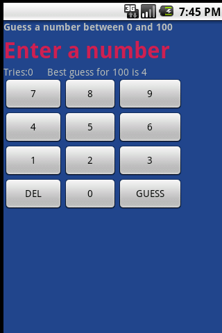 Guess a number game Android Brain & Puzzle