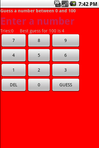 Guess a number game Android Brain & Puzzle