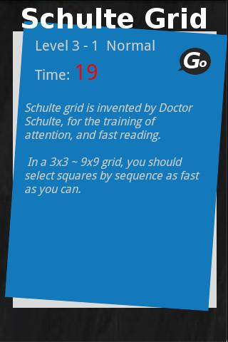 Schulte Grid Android Brain & Puzzle
