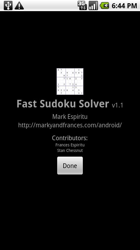 Fast Sudoku Solver Android Brain & Puzzle