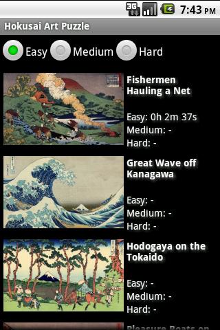 Hokusai Art Puzzle