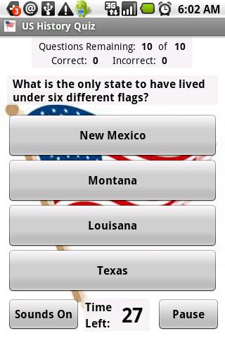 US History Quiz Android Brain & Puzzle