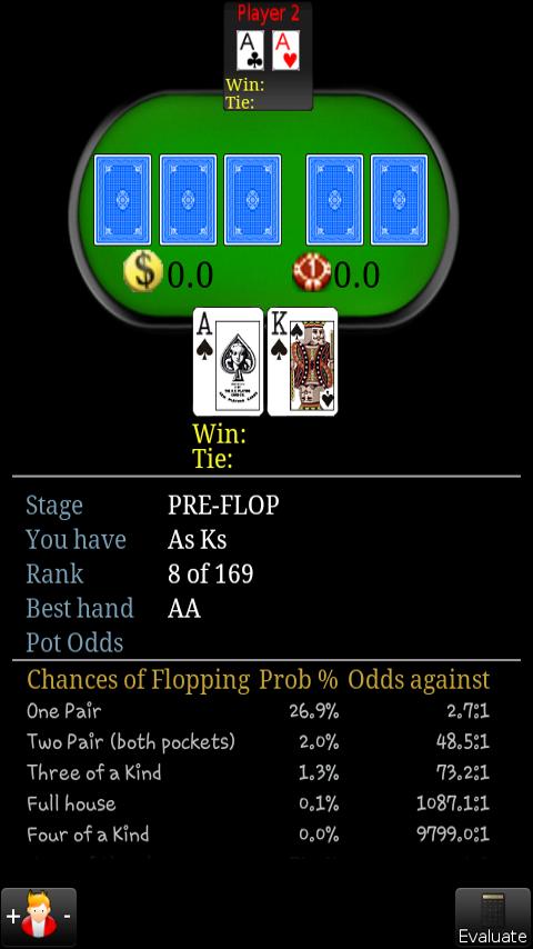 Poker Odds Out Calculator LITE Android Cards & Casino