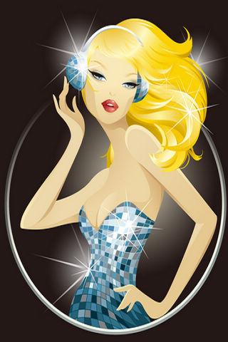 cartoon girl wallpaper Android Cards & Casino