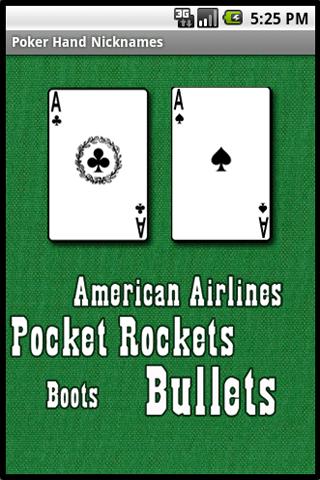 Poker Hand Nicknames Android Cards & Casino