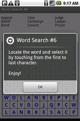 Word Search #6 Android Cards & Casino