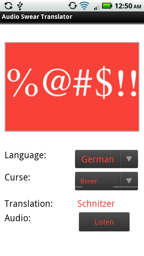 Audio Swear Translator Android Casual