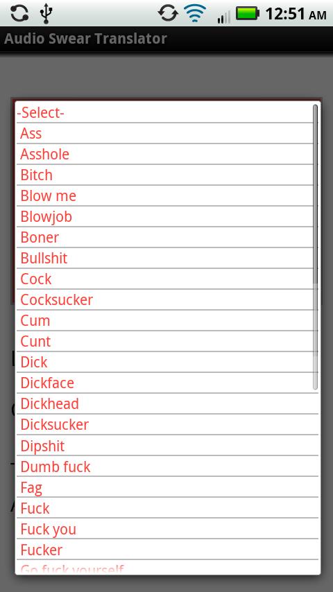 Audio Swear Translator Android Casual
