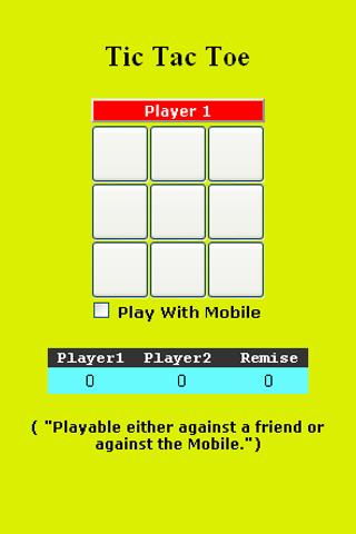 Tic Tac Toe With Mobile Android Casual