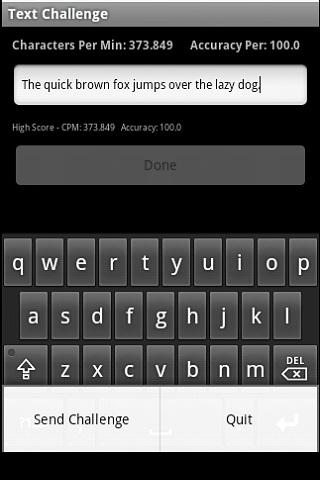 Text Challenge Android Casual