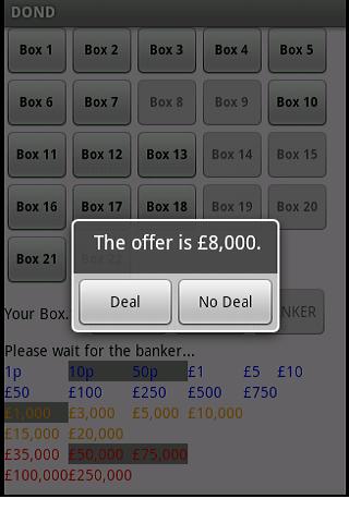 Deal or No Deal – UK Android Casual